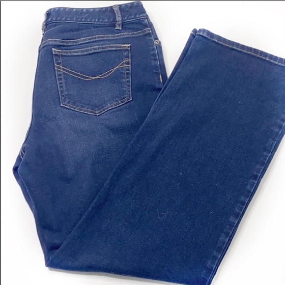 J.Jill Stretch Boot Cut dark wash Jeans 10 - Picture 1 of 7